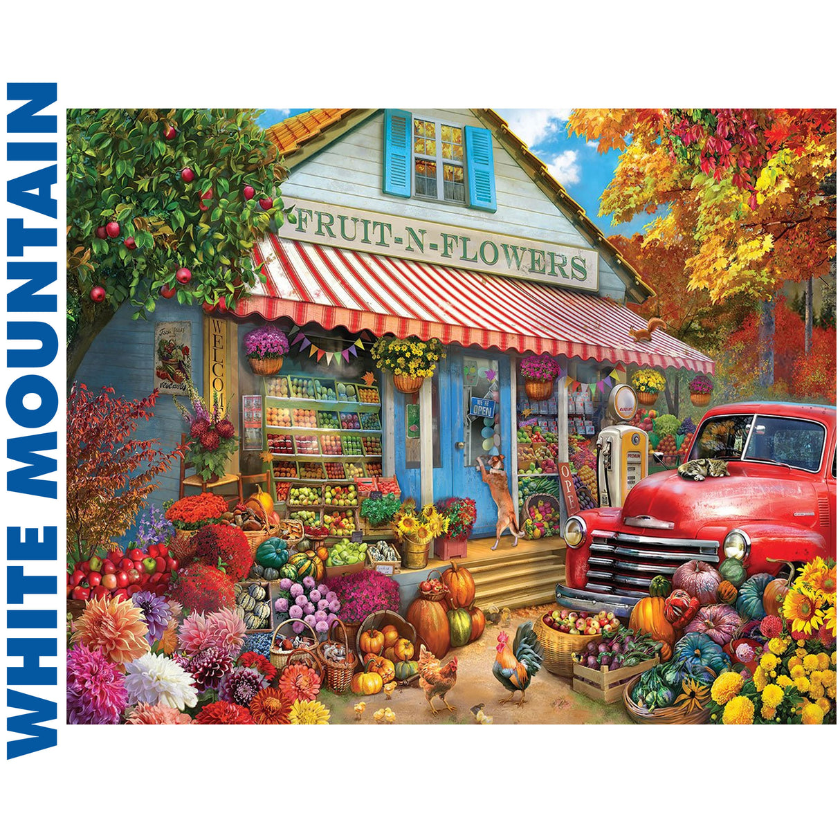 Fruit -N-Flowers - 1000pc Jigsaw Puzzle | White Mountain | 2039pz