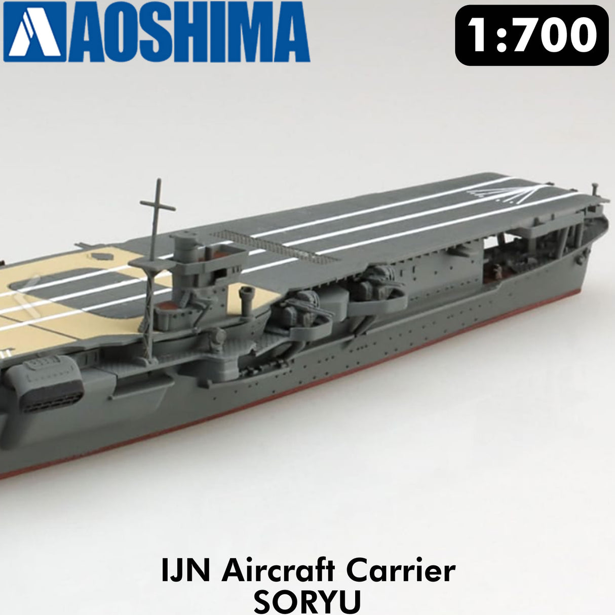 IJN Aircraft Carrier SORYU Japan Navy 1:700 Waterline kit AOSHIMA 06746