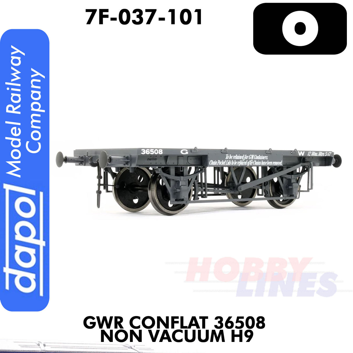 GWR Conflat 36508 Non Vacuum H9 Wagon | Dapol | 7F-037-001