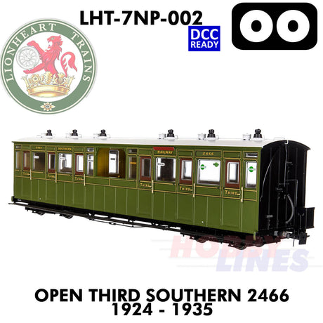 Open 3rd Southern 2466 1924-35 - DCC Ready | Lionheart Trains |  LHT-7NP-002