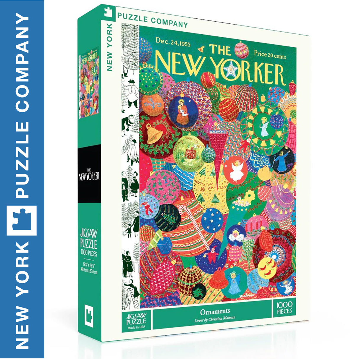 Christmas Ornaments 1000pc Jigsaw | New York Puzzle Company | NY174