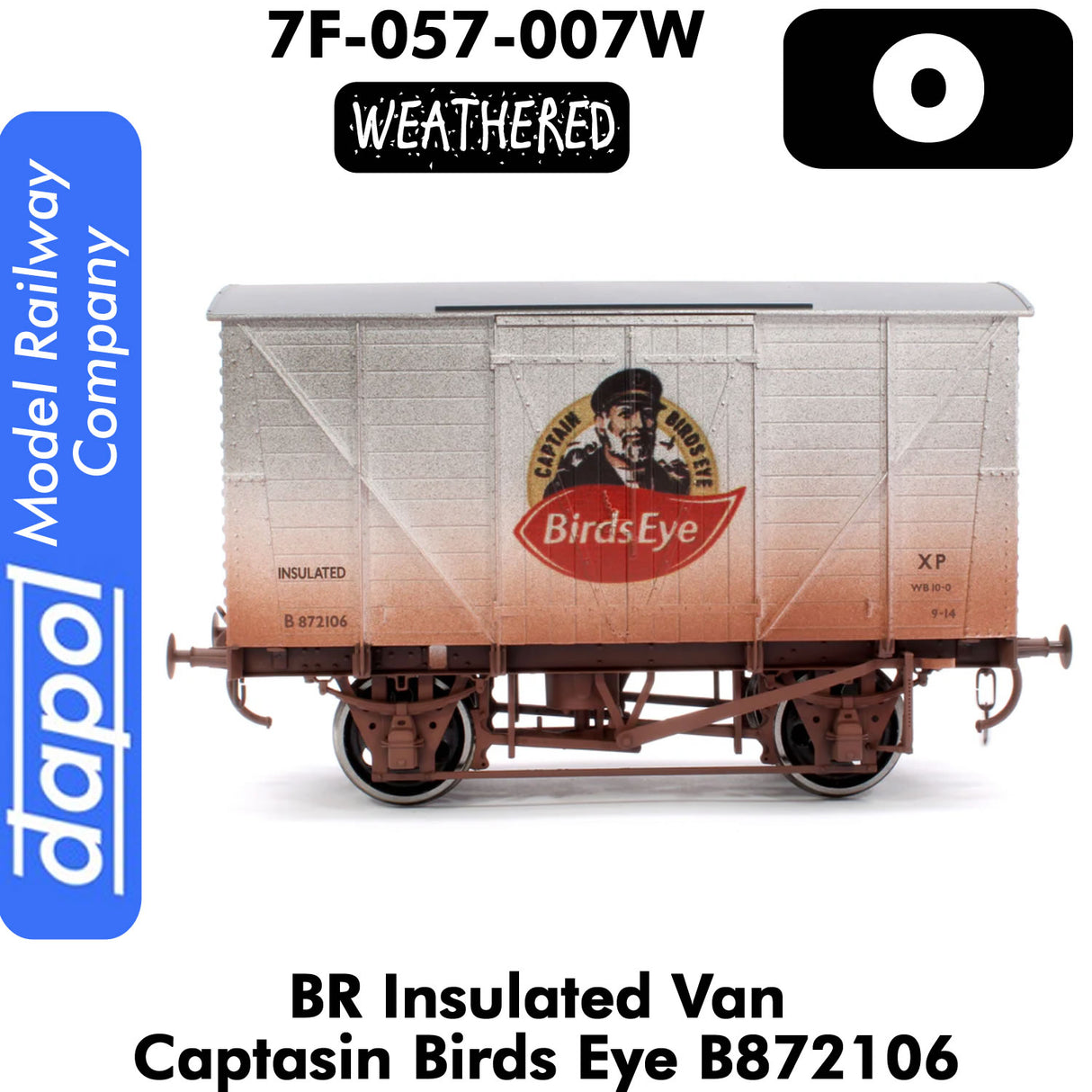 Captain Birds Eye BR Insulated Van - Weathered Wagon | Dapol | 7F-057-007W