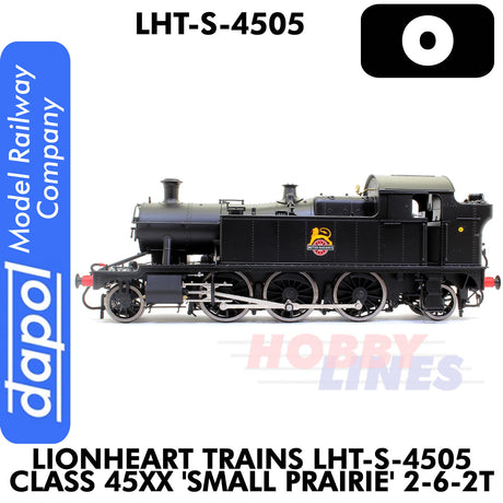 Class 45xx Small Prairie 2-6-2T - BR Black Early Crest Unnumbered - DCC Ready | Lionheart Trains | LHT-S-4505