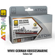 ATOM Set German KRIEGSMARINE WWII set - 6 20ml Acrylic Paint | Ammo by Mig Jimenez