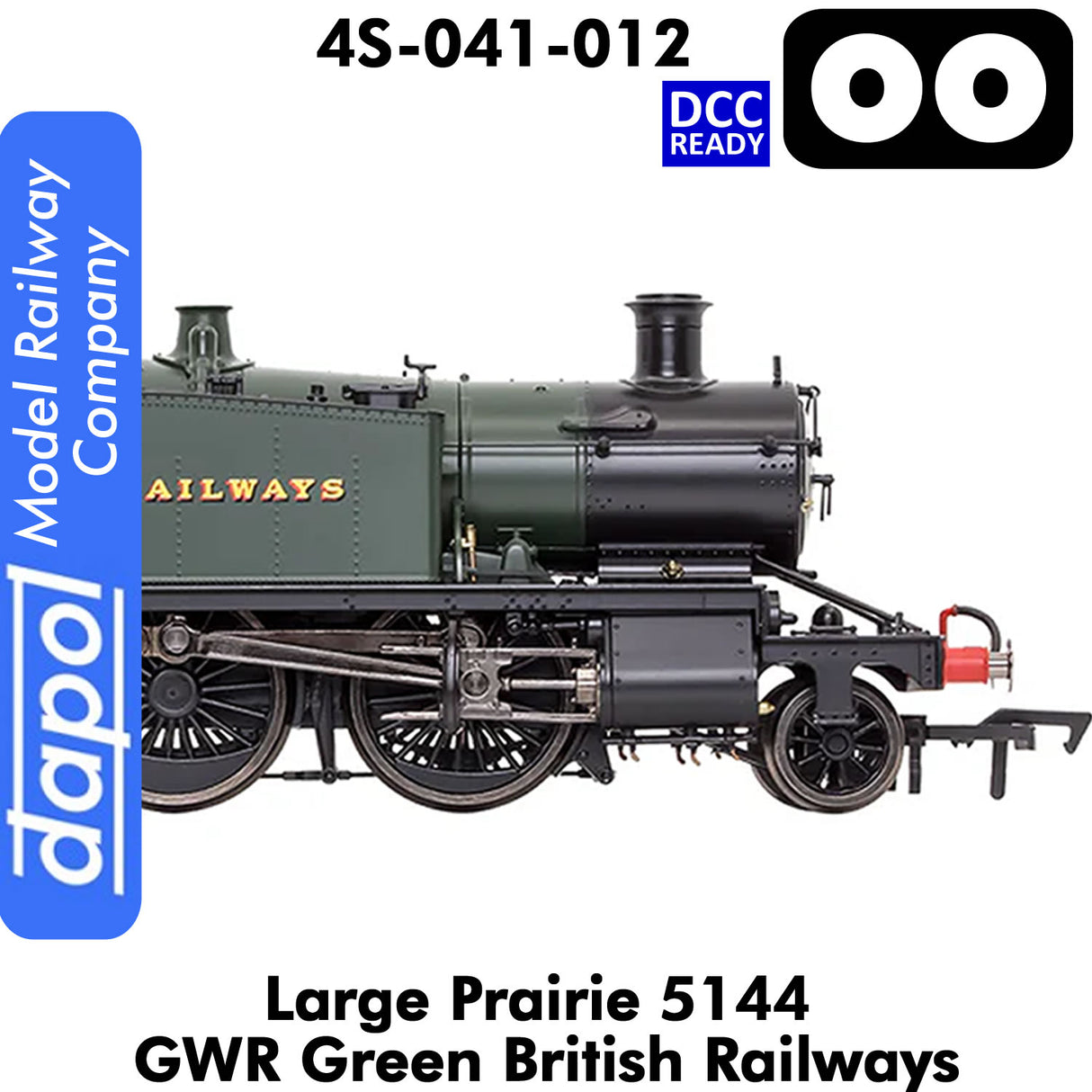 LARGE PRAIRIE 5144 BR Green DCC Fitted Steam Locomotive | Dapol | 4S-041-012