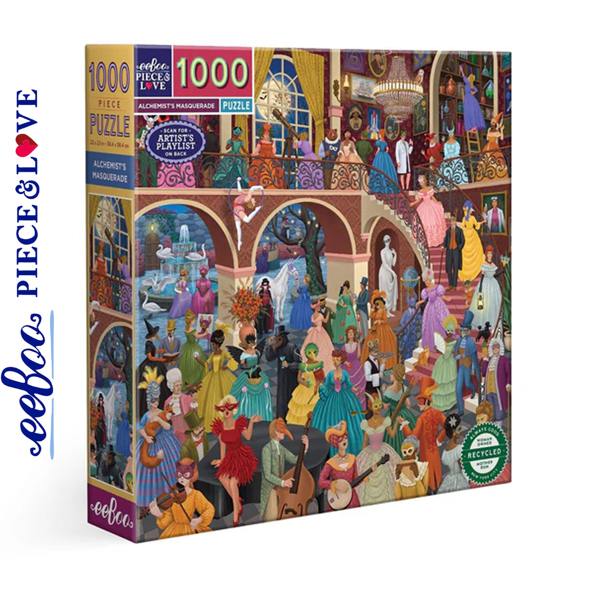 * Damaged Box * Alchemist's Masquerade - 1000pc Puzzle | eeBoo | PZT110