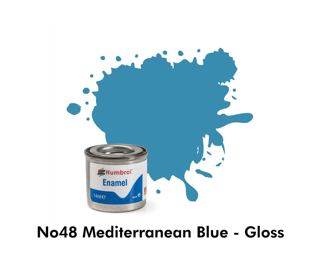 Enamel Tinlets No 48 Mediterranean Blue Gloss