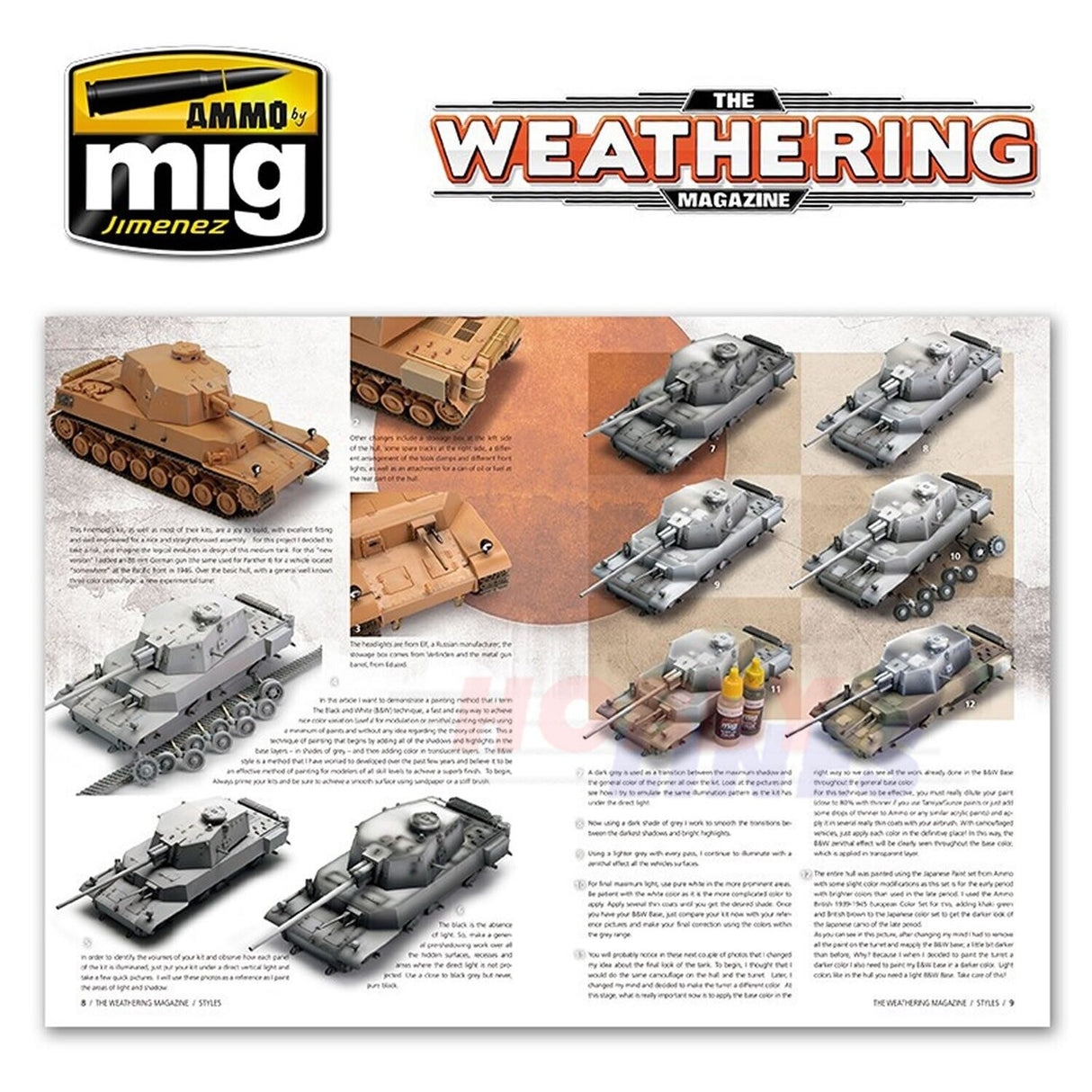 Weathering Magazine Issue 12 STYLES painting effects Ammo by Mig Jimenez MIG4511