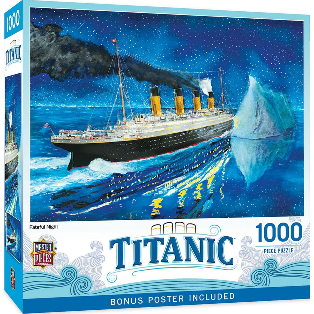 TITANIC - Titanic At Sea Iceberg 1000pc Masterpieces Jigsaw Puzzle 60347