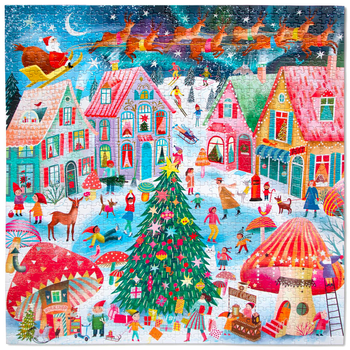 Christmas Flight - 1000pc Puzzle | eeBoo | PZT843