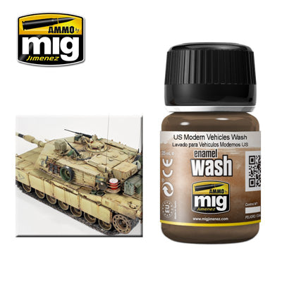 MIG1007 US Modern vehicles Weathering wash | 35ml jar | Ammo by Mig Jimenez