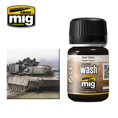 MIG1008 Dark Weathering wash | 35ml jar | Ammo by Mig Jimenez