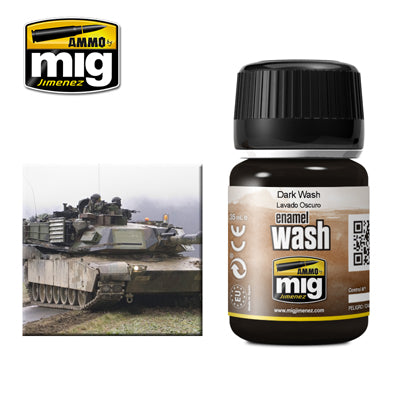 MIG1008 Dark Weathering wash | 35ml jar | Ammo by Mig Jimenez