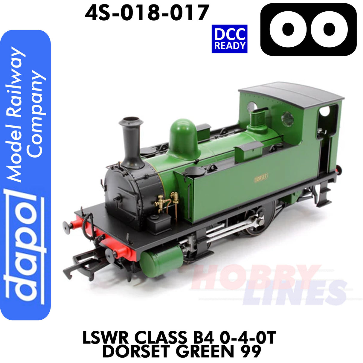 LSWR Class B4 0-4-0T Dorset Green 99 - DCC Ready | Dapol | 4S-018-017