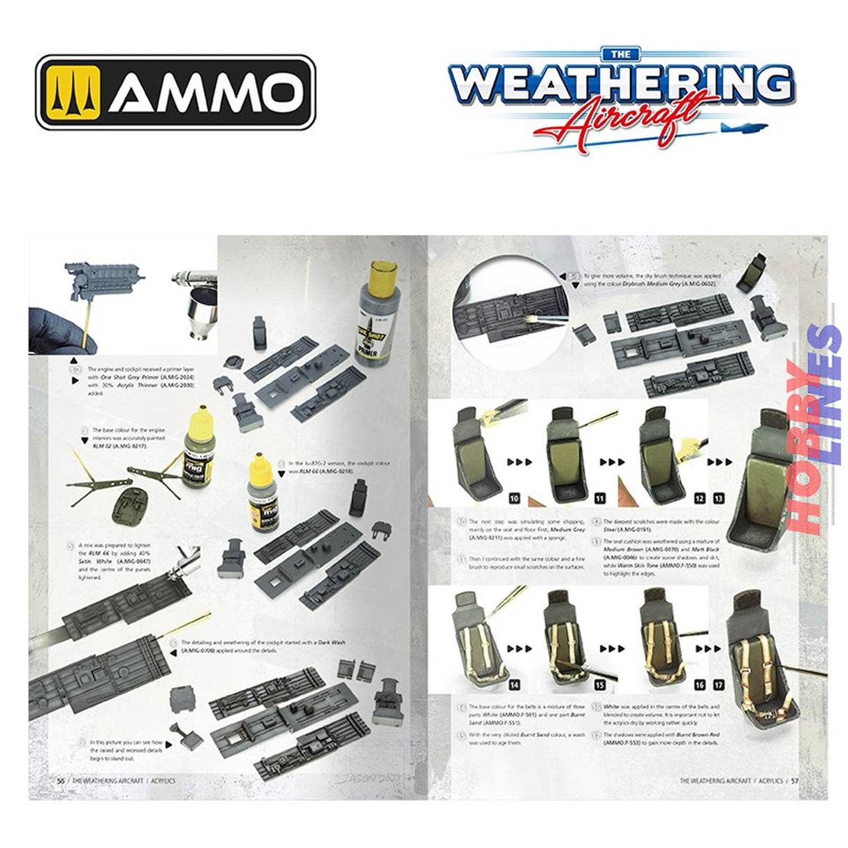 The Weathering Aircraft 25 - Acrylics - 64 Page Book | Ammo by Mig Jimenez | MIG5225