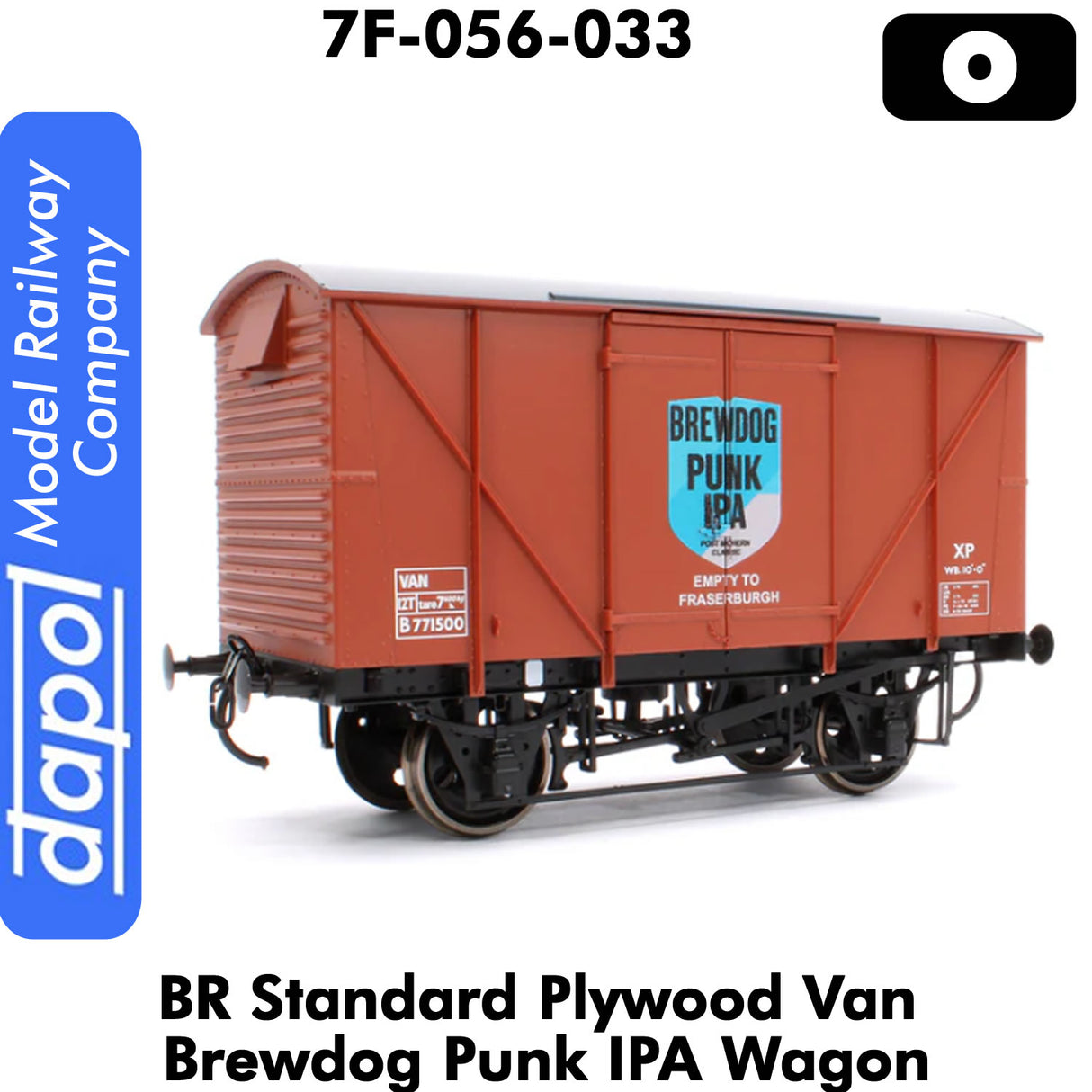BR Standard Plywood Van Brewdog Punk IPA Wagon 1:43.5 O | Dapol | 7F-056-033