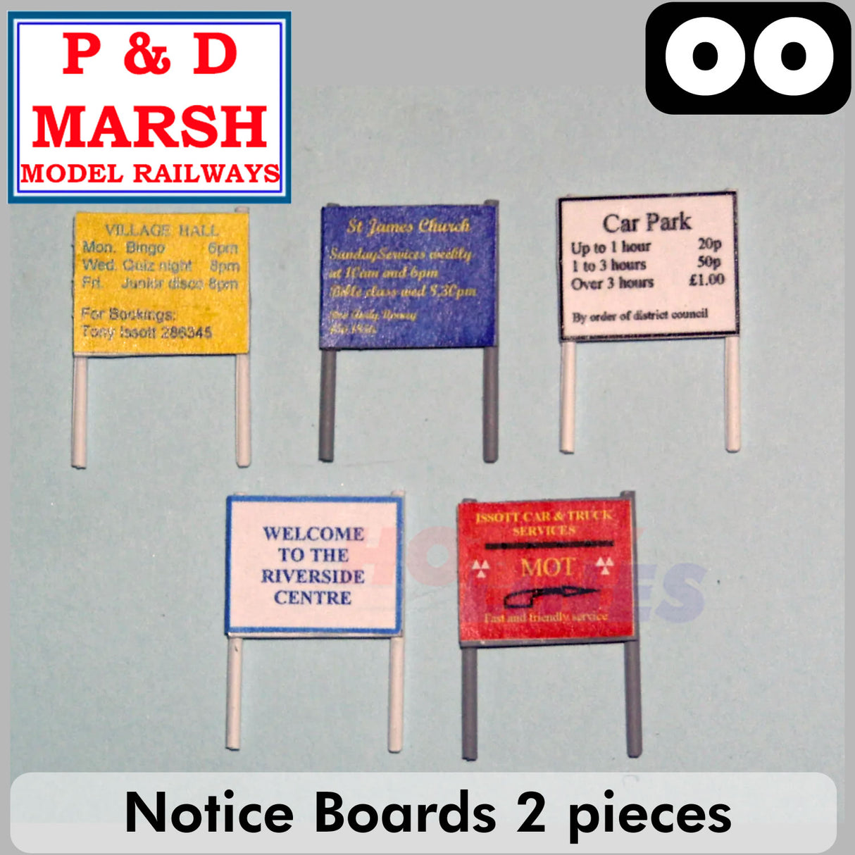 Notice Boards - 2 Pieces - 1:76 |  P&D Marsh | Z22