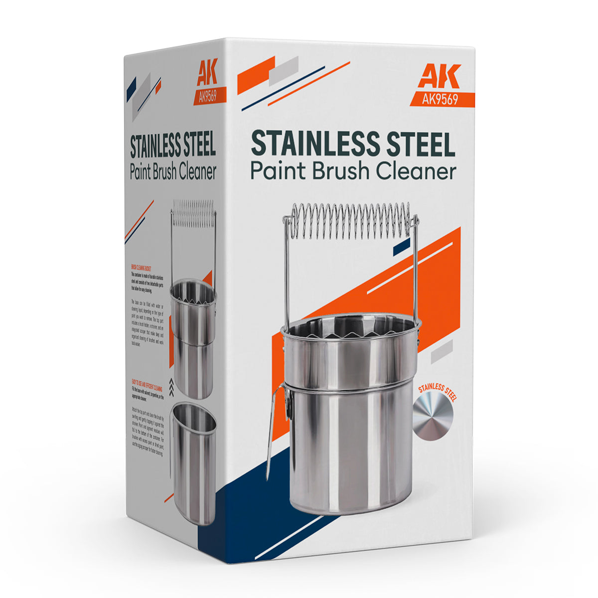 Stainless Steel - Paint Brush Cleaner | AK Interactive | AK9569