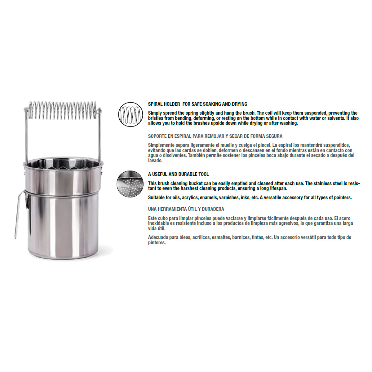 Stainless Steel - Paint Brush Cleaner | AK Interactive | AK9569