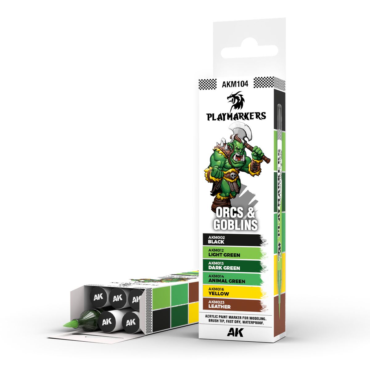 Playmarkers - Orcs and Goblins - Paint Markers Set | AK Interactive | AKM104