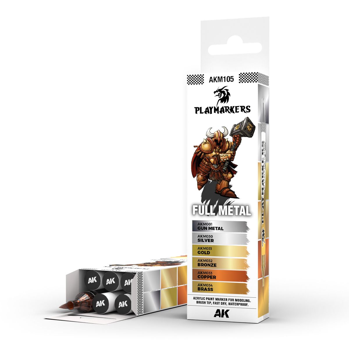 Playmarkers - Full Metal - Paint Marker Set | AK Interactive | AKM105