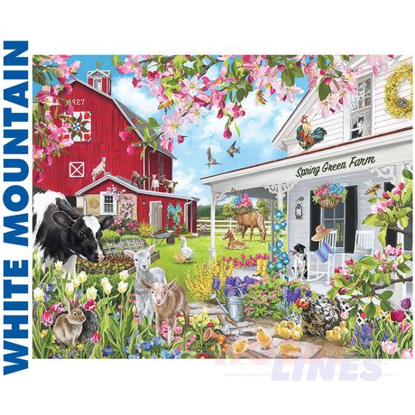 Spring Green Farm 1000 Piece JigsawPuzzle 1741