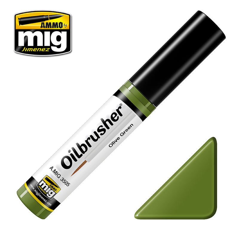 MIG3505 Olive Green oilbrusher 10ml | Ammo by Mig Jimenez
