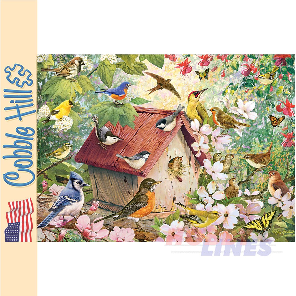 Blooming Spring Greg Giordano COBBLE HILL 1000pc jigsaw puzzle 40028