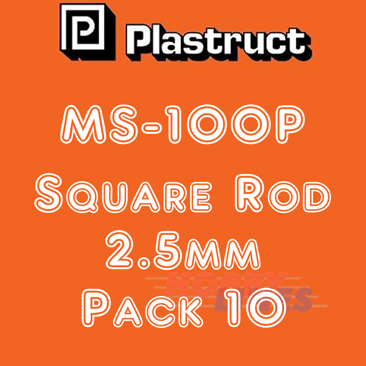 SOLID SQUARE ROD range styrene ABS plastic polystyrene MS PLASTRUCT