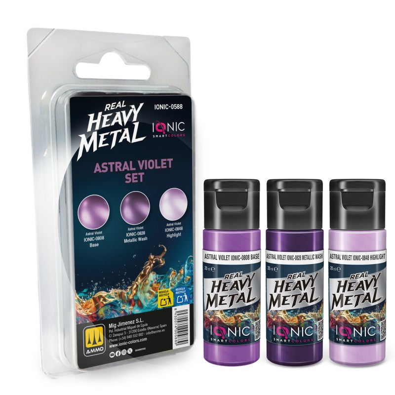 Real Heavy Metal - Astral Violet Set - 3 x 20ml | IONIC | IONIC0588