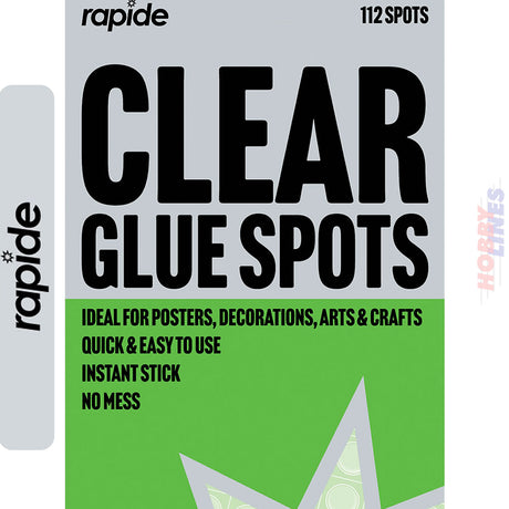 Clear Glue Spots - 112pk | Rapide | 2983