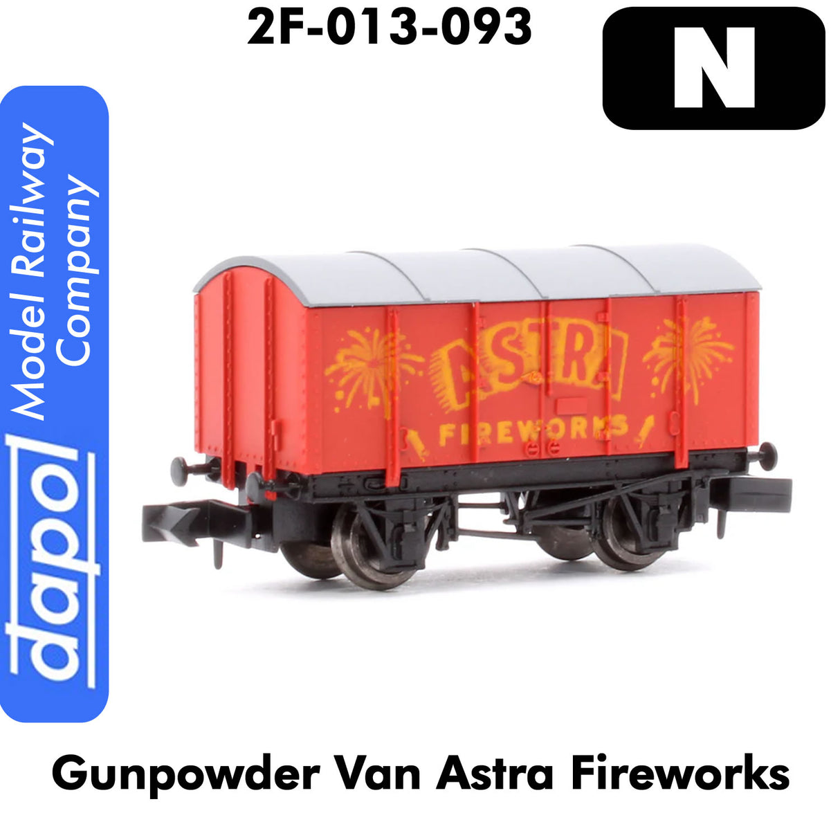 Gunpowder Van ASTRA FIREWORKS wagon 1:148 scale N gauge | Dapol | 2F-013-093