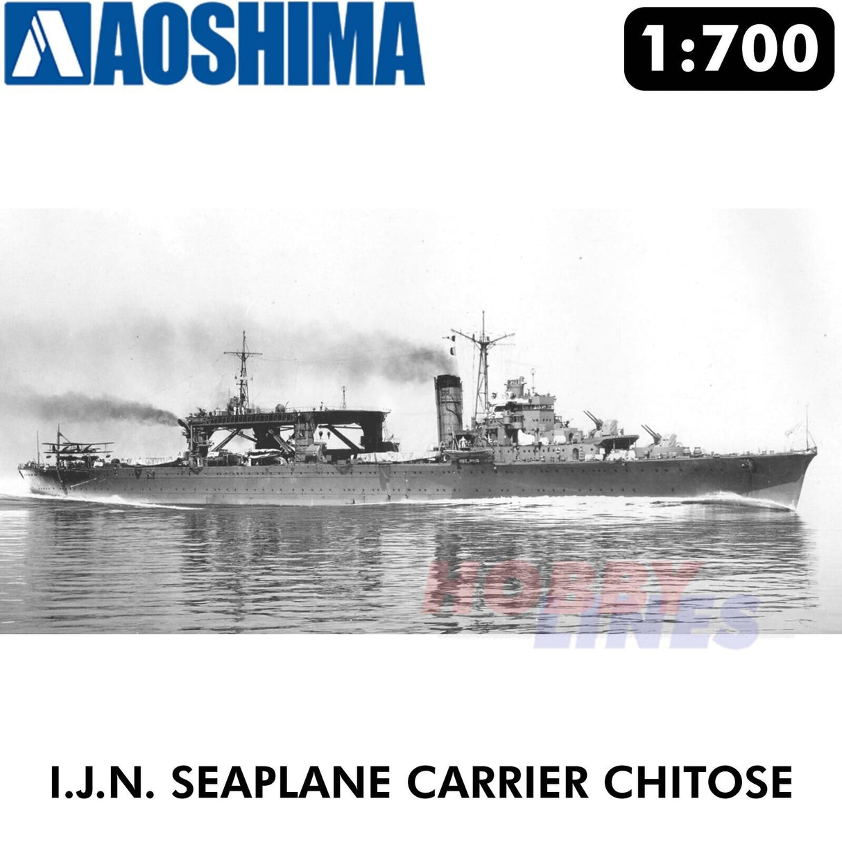 IJN Seaplane Carrier CHITOSE Water Line Series #551 1:700 kit AOSHIMA 00123