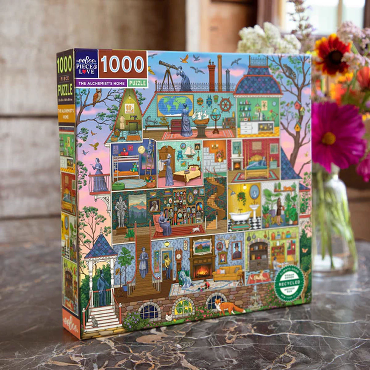 eeBoo THE ALCHEMISTS HOME 1000 pc Square Jigsaw Puzzle Super Deluxe PZTAST