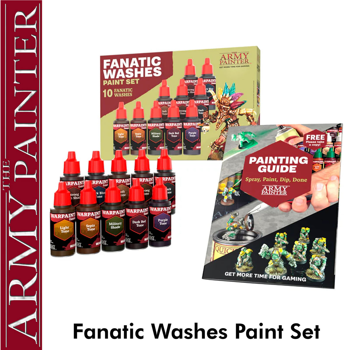 Warpaints Fanatic Washes Paint Set - Acrylic - 18ml Bottles | Army Painter | WP8067P