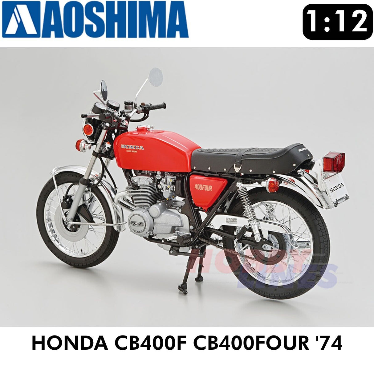 HONDA CB400F CB400FOUR 1974 BIKE No 3 motorcycle 1:12 model kit AOSHIMA 06443