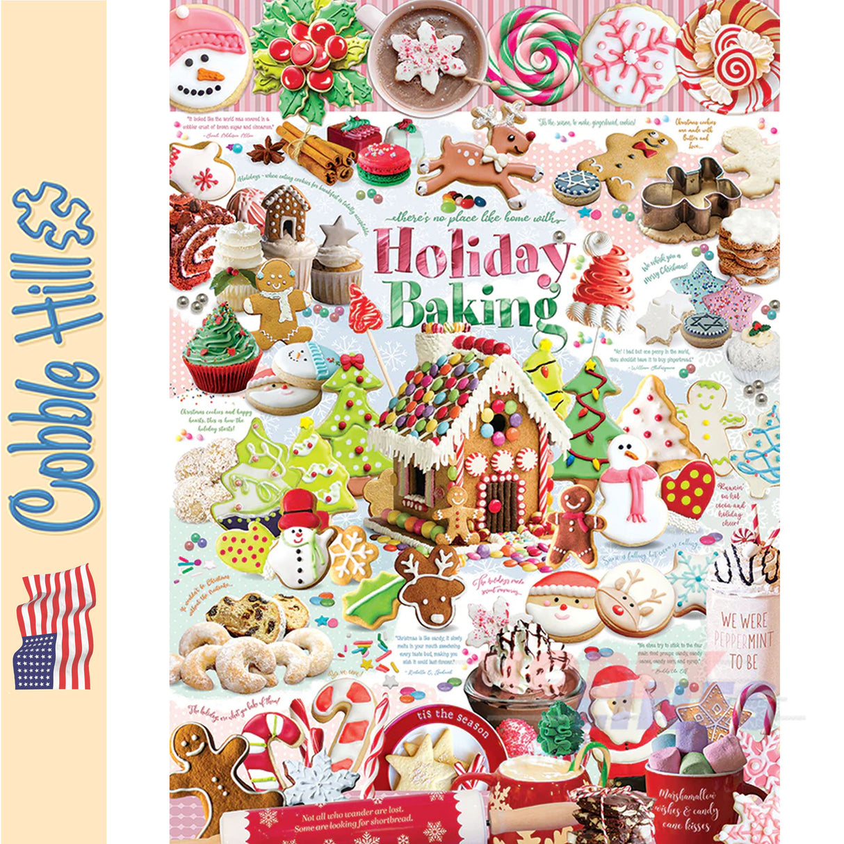 Holiday Baking COBBLE HILL Christmas 1000pc jigsaw puzzle 40019