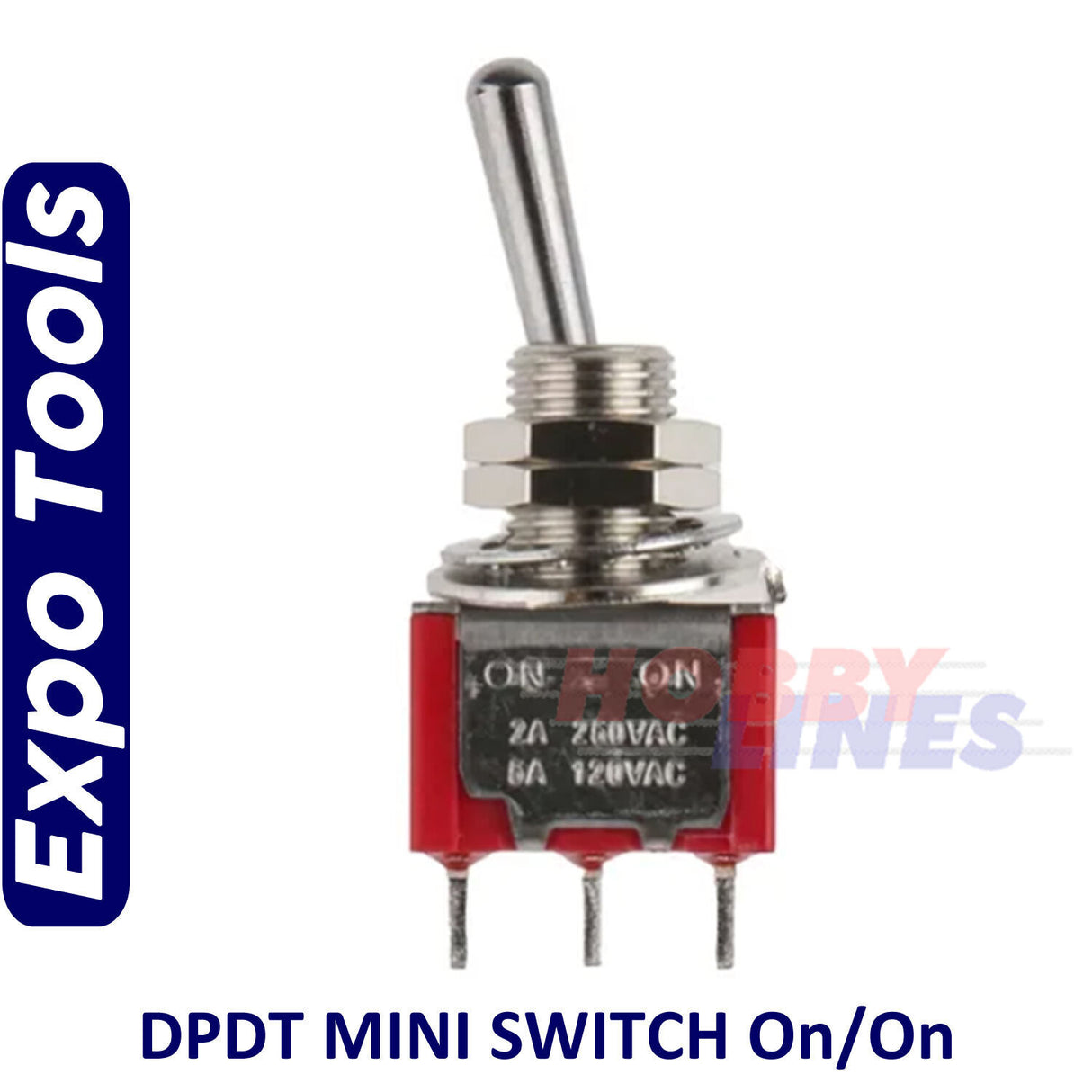 SWITCH DPDT 2 position ON - ON Miniature Changeover 5pk electronics EXPO A28014