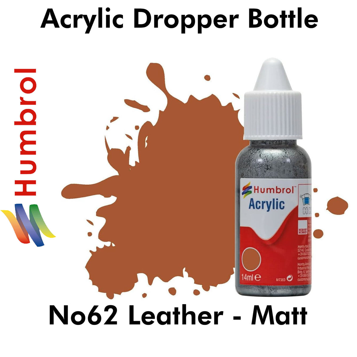 Acrylic Dropper - No 62 Leather - Matt | Humbrol | DB0062