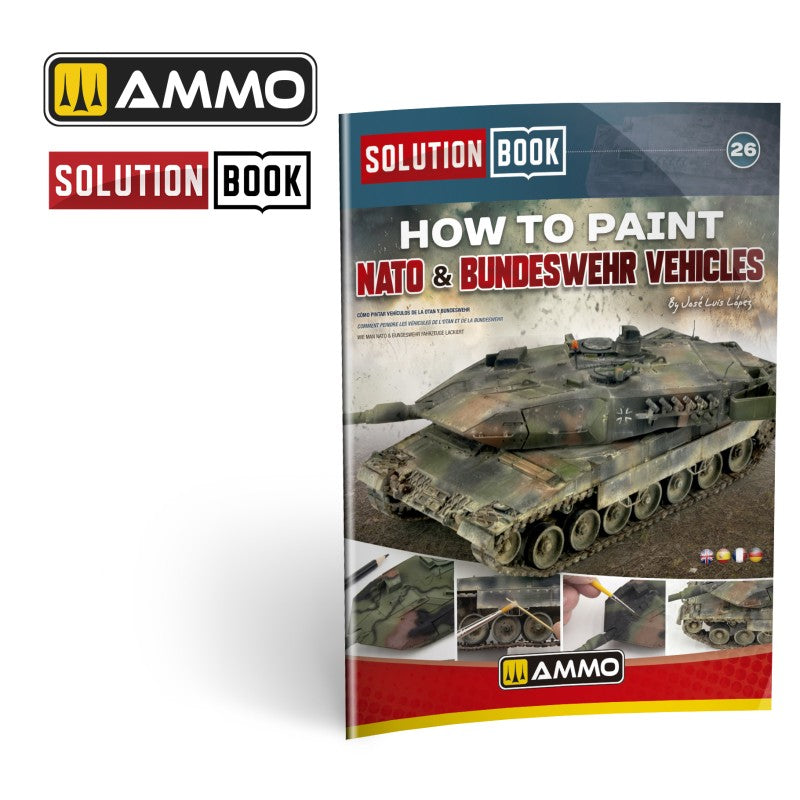 Solution Book 26 - How to Paint Nato & Bundeswehr Vehicles | Ammo by Mig Jimenez | MIG6531