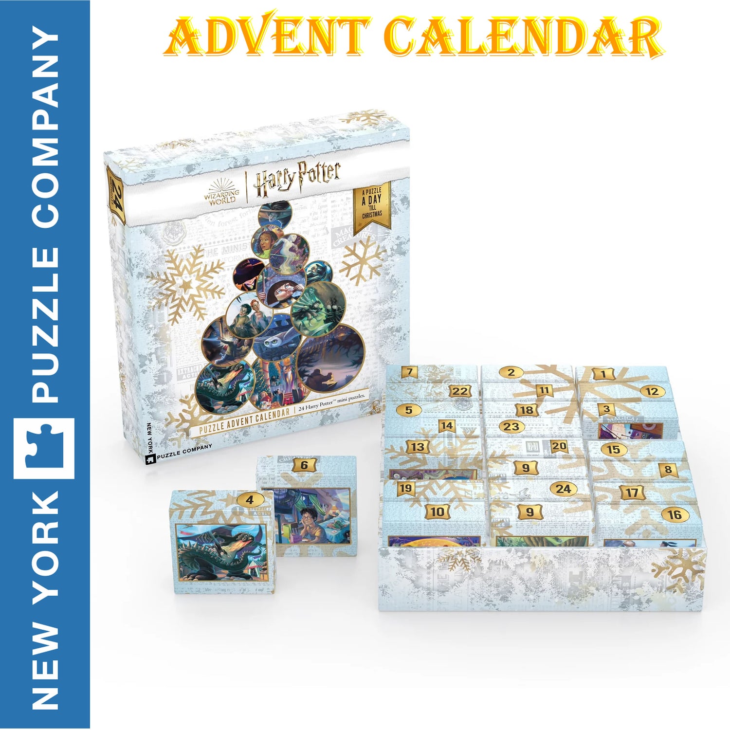 Harry Potter ADVENT CALENDAR New York Puzzle Company 24 mini puzzles Jigsaw NPZHP2270