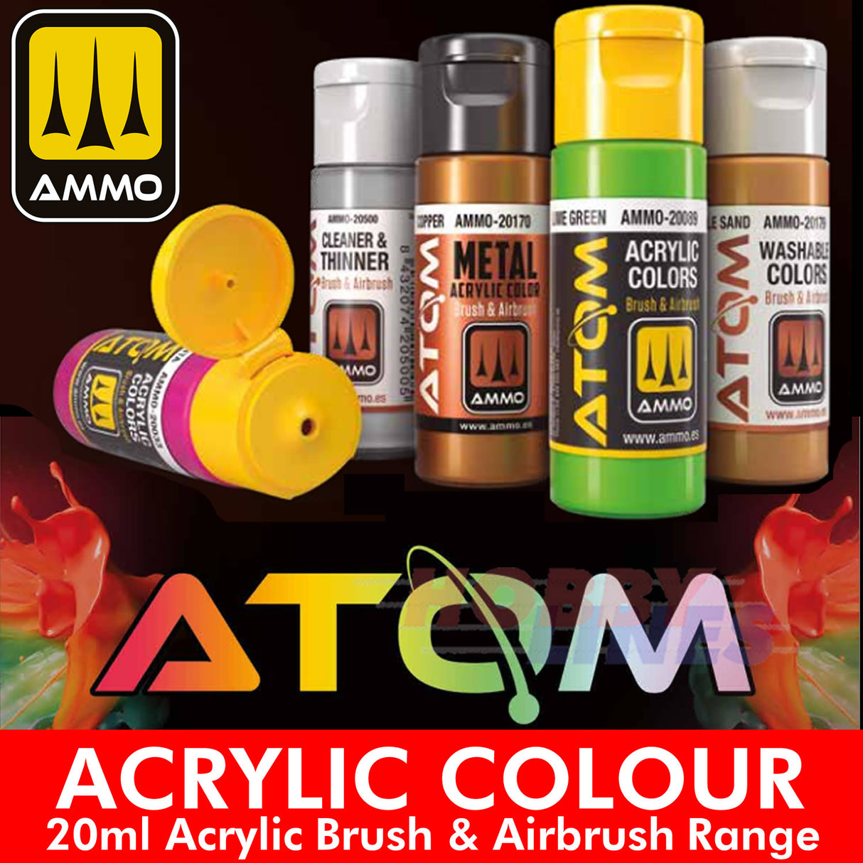 ATOM PAINT Rubber & Tires | AMMO by MIG Jimenez | ATOM-20159