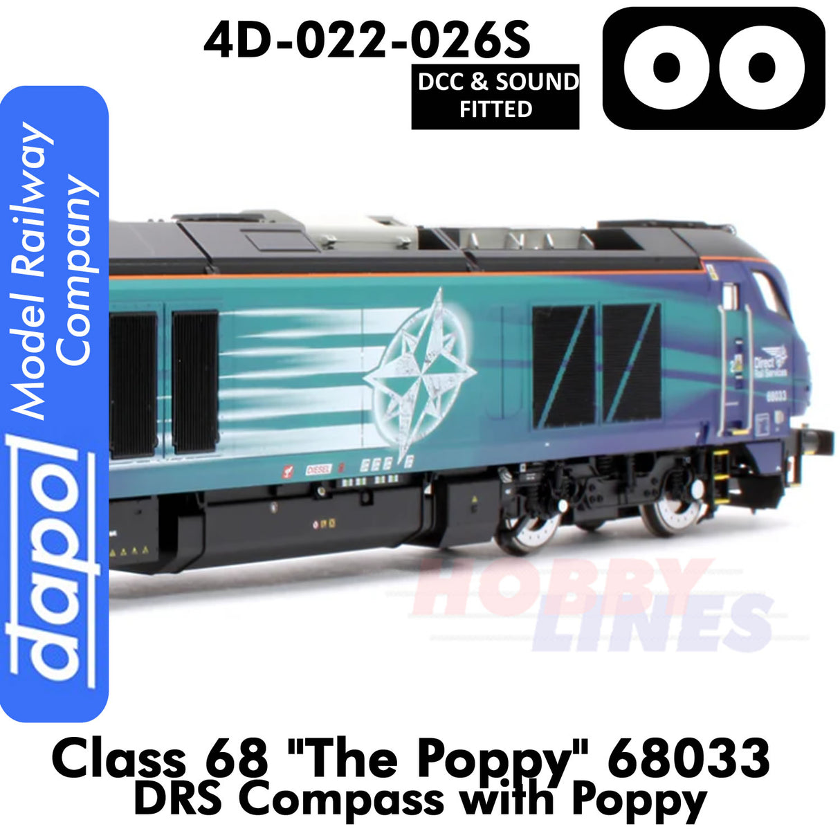 Class 68 The Poppy 68033 | Dapol |4D-022-026S