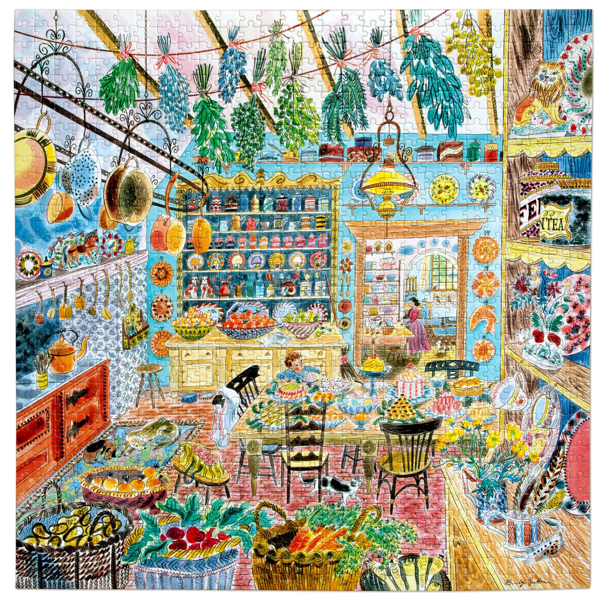 Victorian Kitchen 1000 pc Puzzle | eeboo | PZT733