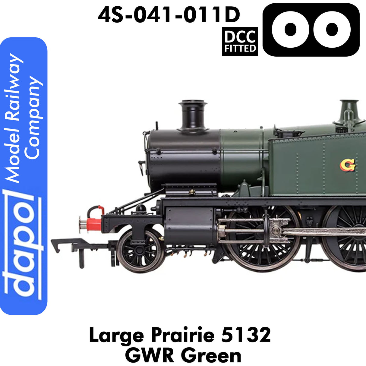 LARGE PRAIRIE 5132 GWR Green DCC Fitted Steam Locomotive | Dapol | 4S-041-011D
