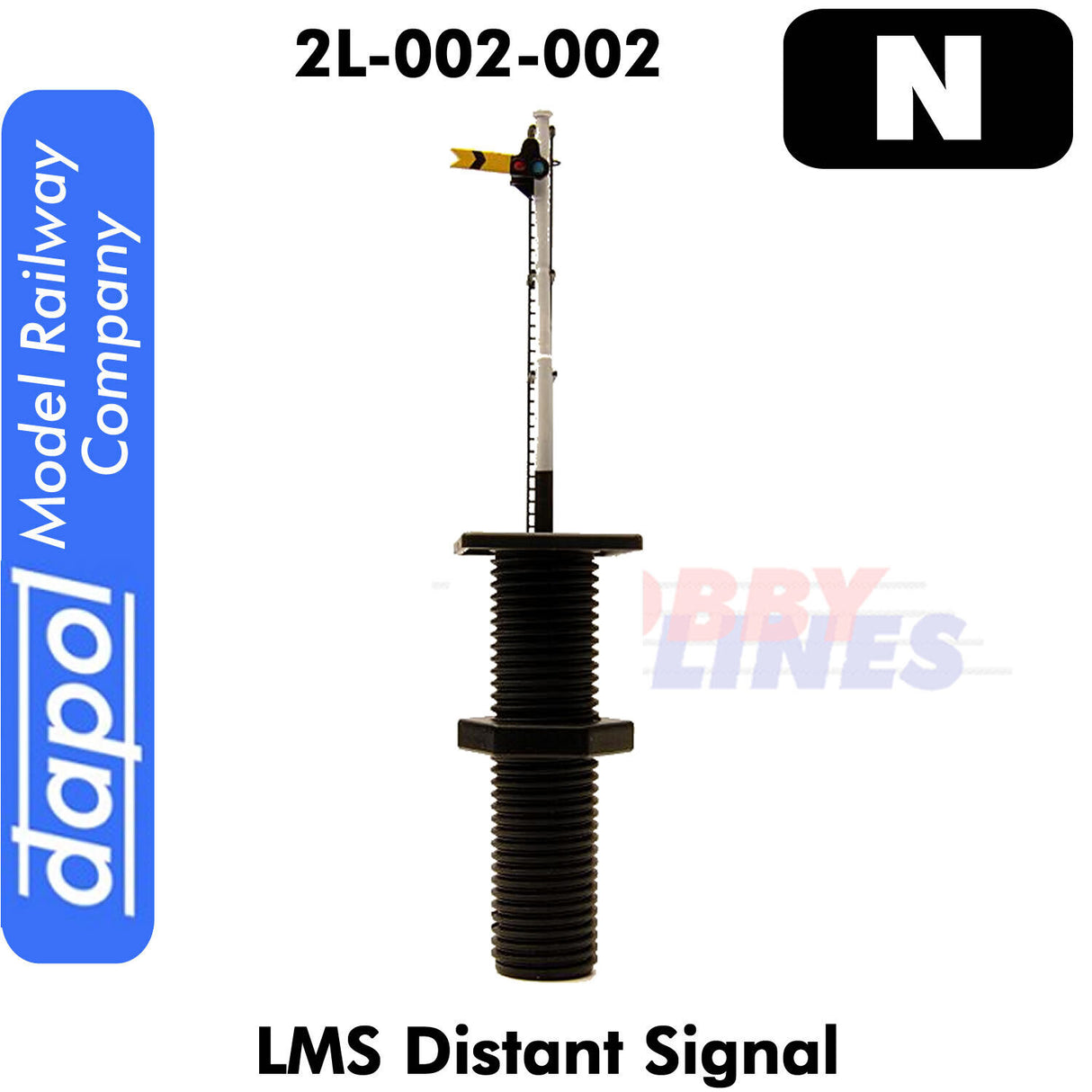 SIGNAL LMS DISTANT Single Post Semaphore with LED Easi-Fit N Dapol 2L-002-002