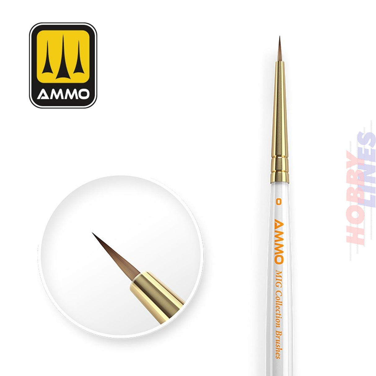 0 Brush - Conical Mig Collection | Ammo by Mig Jimenez | MIG8718