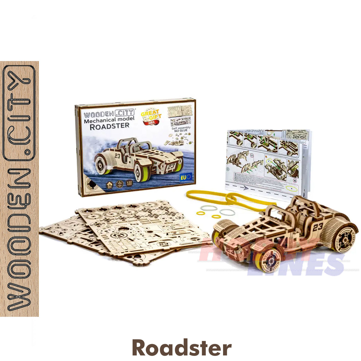 Roadster- 3D Puzzle | Wooden City | WR337