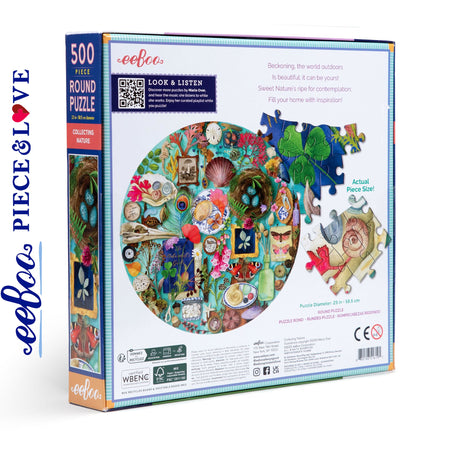Naturalist Collection 500pc Round Puzzle | eeBoo | PZF110