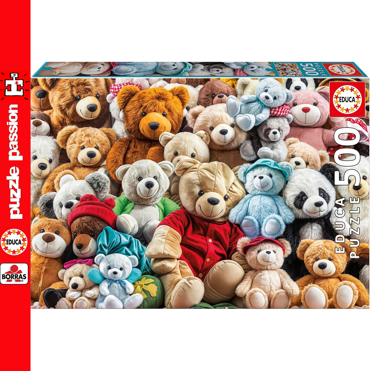 Educa TEDDY BEARS 500pc Super Deluxe Jigsaw Puzzle Toys & Games 20242